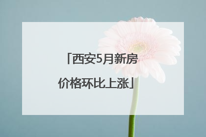 西安5月新房价格环比上涨