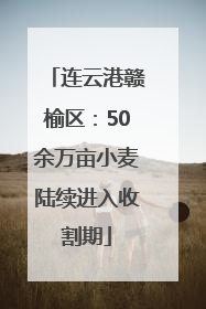 连云港赣榆区：50余万亩小麦陆续进入收割期