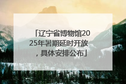 辽宁省博物馆2025年暑期延时开放，具体安排公布