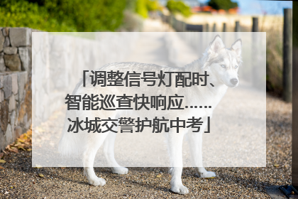 调整信号灯配时、智能巡查快响应……冰城交警护航中考