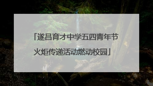 遂昌育才中学五四青年节火炬传递活动燃动校园