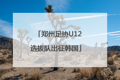 郑州足协U12选拔队出征韩国