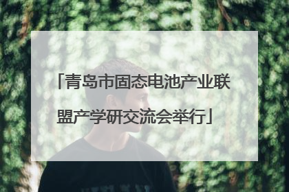 青岛市固态电池产业联盟产学研交流会举行