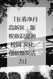 长春净月高新区：版权意识浸润校园 文化创新焕发活力