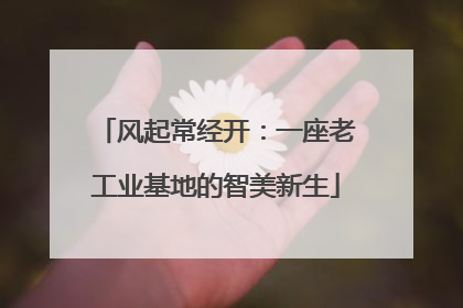 风起常经开：一座老工业基地的智美新生
