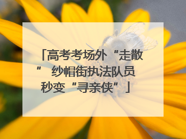 高考考场外“走散” 纱帽街执法队员秒变“寻亲侠”
