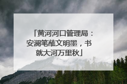 黄河河口管理局：安澜笔蘸文明墨，书就大河万里秋
