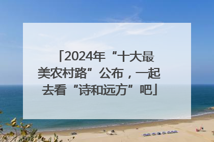 2024年“十大最美农村路”公布，一起去看“诗和远方”吧