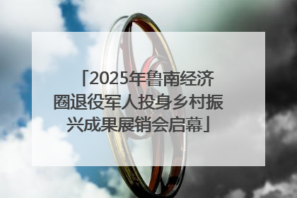 2025年鲁南经济圈退役军人投身乡村振兴成果展销会启幕