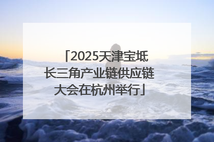 2025天津宝坻长三角产业链供应链大会在杭州举行