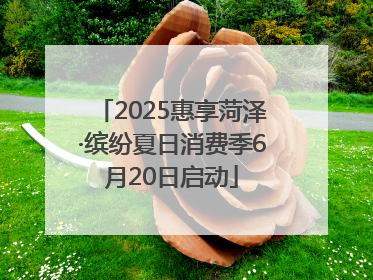 2025惠享菏泽·缤纷夏日消费季6月20日启动