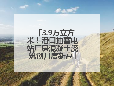 3.9万立方米！潘口抽蓄电站厂房混凝土浇筑创月度新高