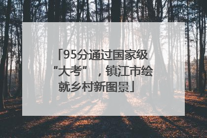 95分通过国家级“大考”，镇江市绘就乡村新图景